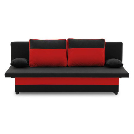 SONY MODEL 2 kanapé Fekete/ piros SG-nábytek