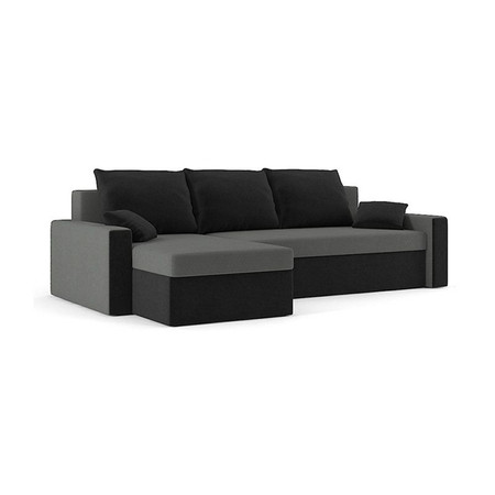 Összecsukható sarok ülőgarnitúra ZEUS MODEL 2 Szürke / fekete Bal SG-nábytek